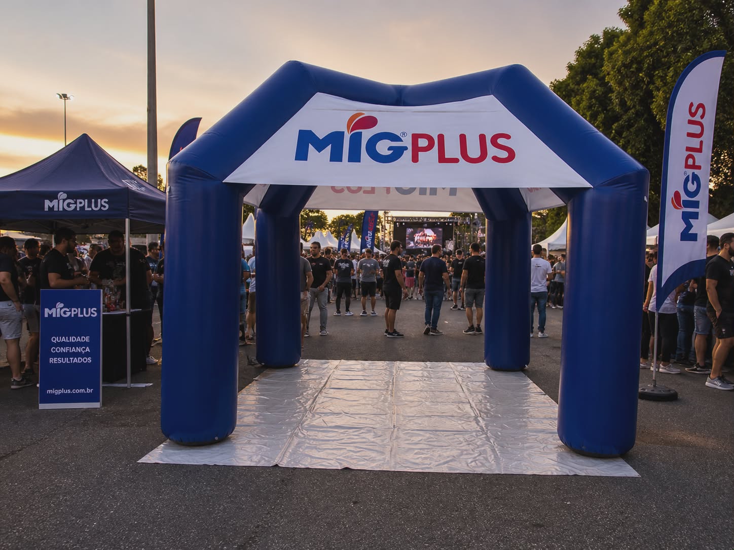 Tenda inflável para ação promocional